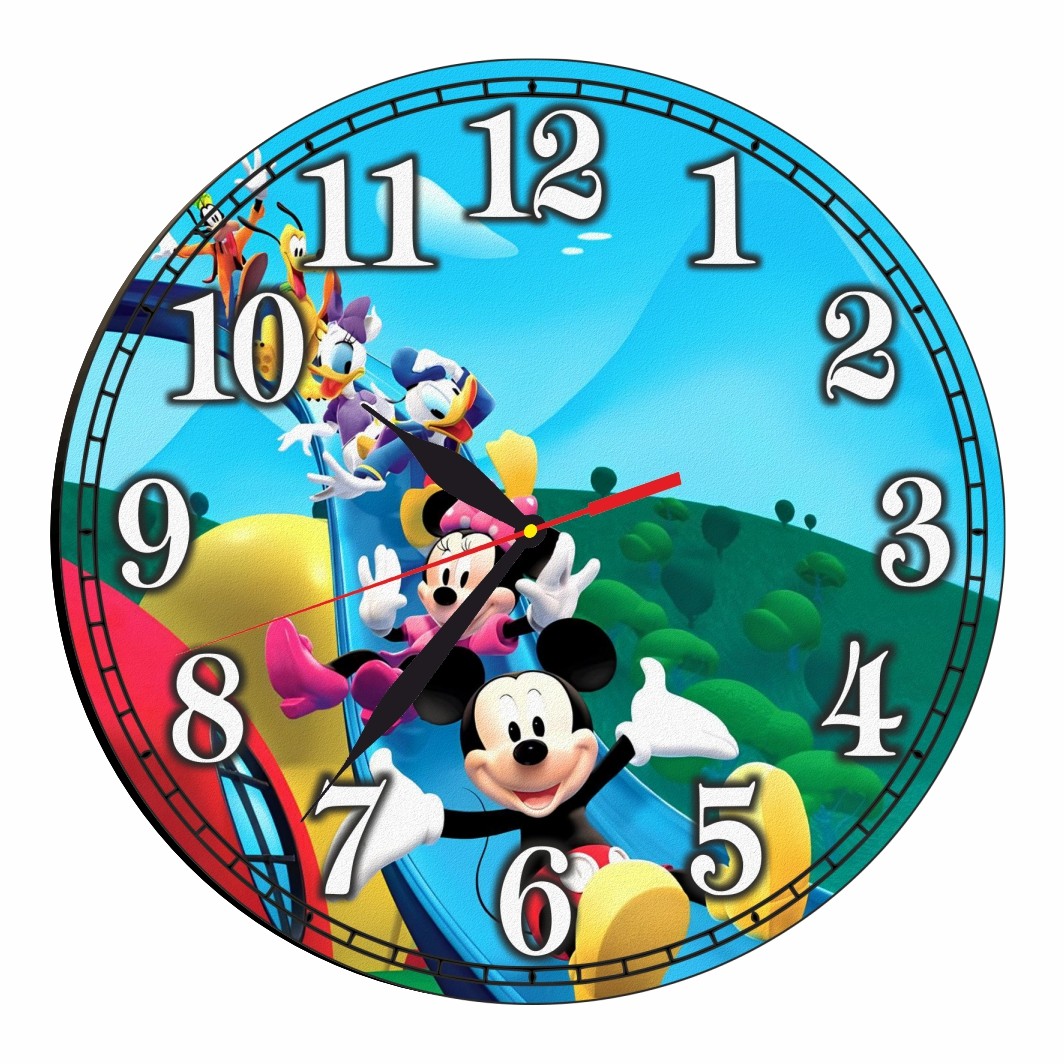 CSDUV050 Ceas Disney, Clubul lui Mickey Mouse, Mickey Mouse Club House, Lemn, CSDUV050 - imagine 1