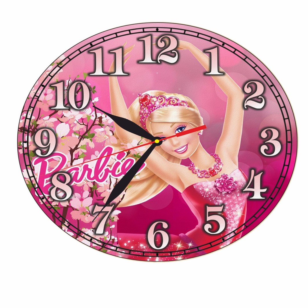 CSDUV052... Ceas Disney, Barbie, Lemn, CSDUV052 - imagine 4