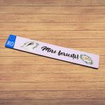 Set 2 Placute Numar Masina, Miri, Verde, Nunta, Lemn, 52x11cm, PMNUV013 - imagine 5