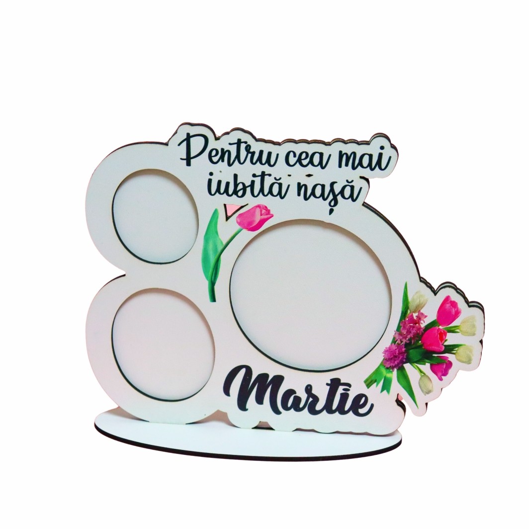 RMFUV006 Rama foto, Martie, Lemn, 21x16,5 cm, RMFUV006 - imagine 1