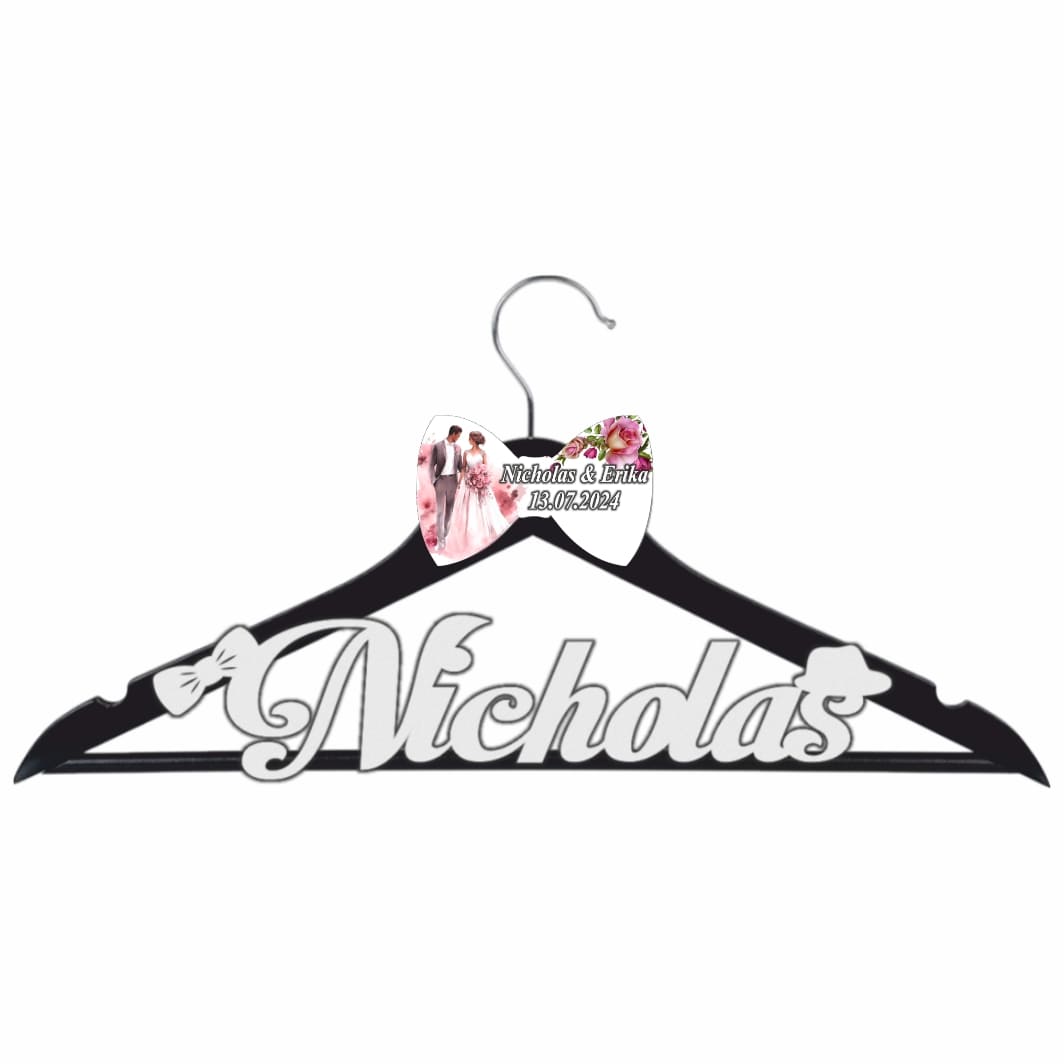 UNMUV007 Umeras Personalizat, Nunta, Mire, Negru, UNMUV007 - imagine 1