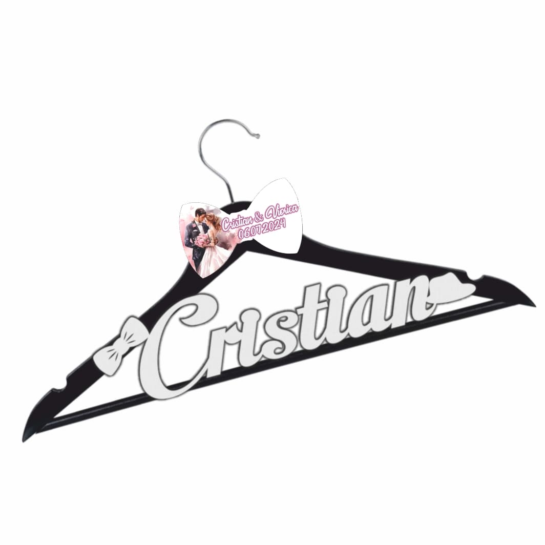 UNMUV008. Umeras Personalizat, Nunta, Mire, Negru, UNMUV008 - imagine 2