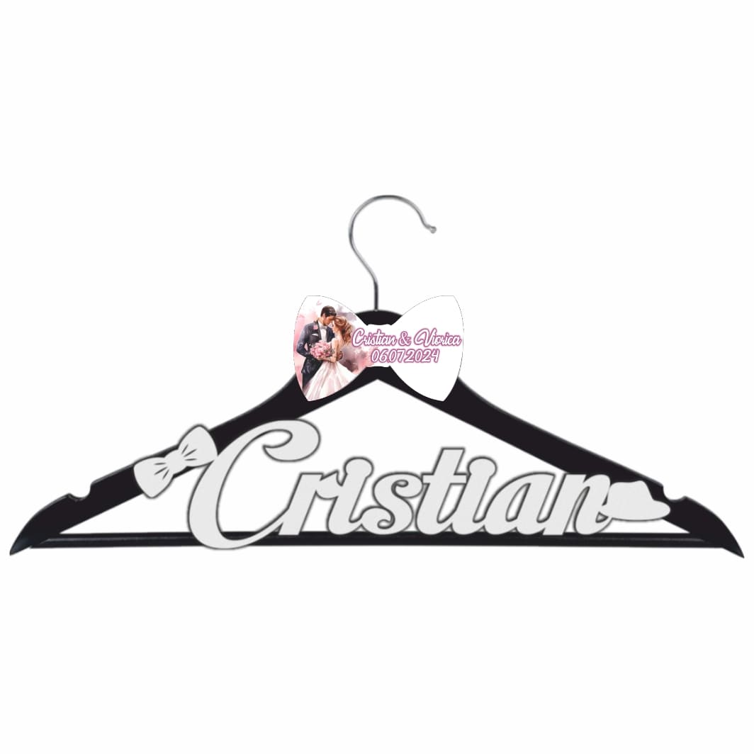 UNMUV008 Umeras Personalizat, Nunta, Mire, Negru, UNMUV008 - imagine 1