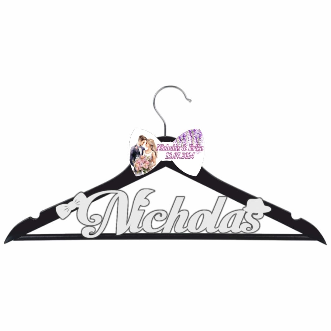 UNMUV010 Umeras Personalizat, Nunta, Mire, Negru, UNMUV010 - imagine 1