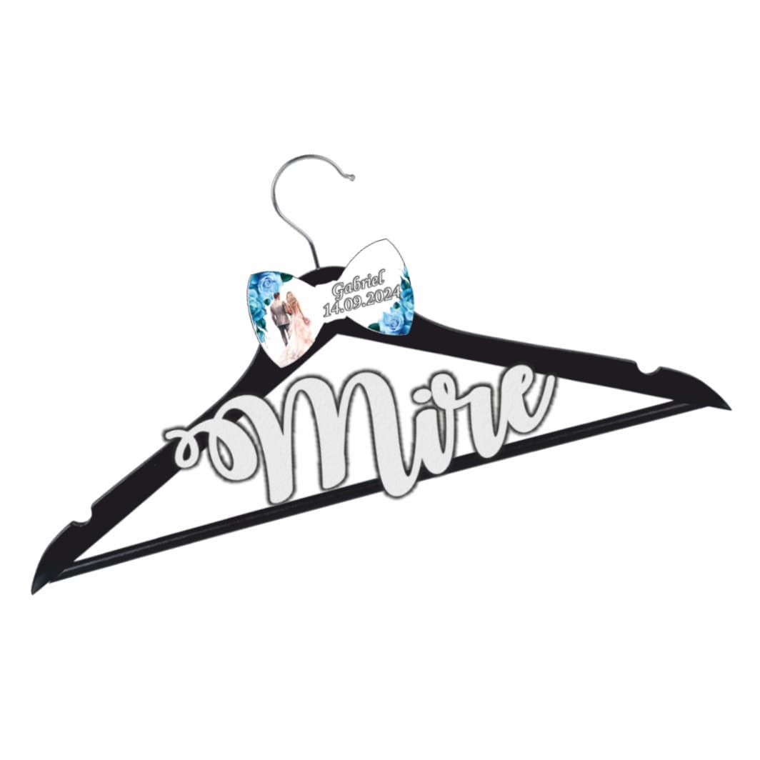 UNMUV016. Umeras Personalizat, Nunta, Mire, Negru, UNMUV016 - imagine 3