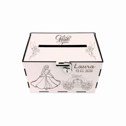 cutie dar botez personalizata cenusareasa