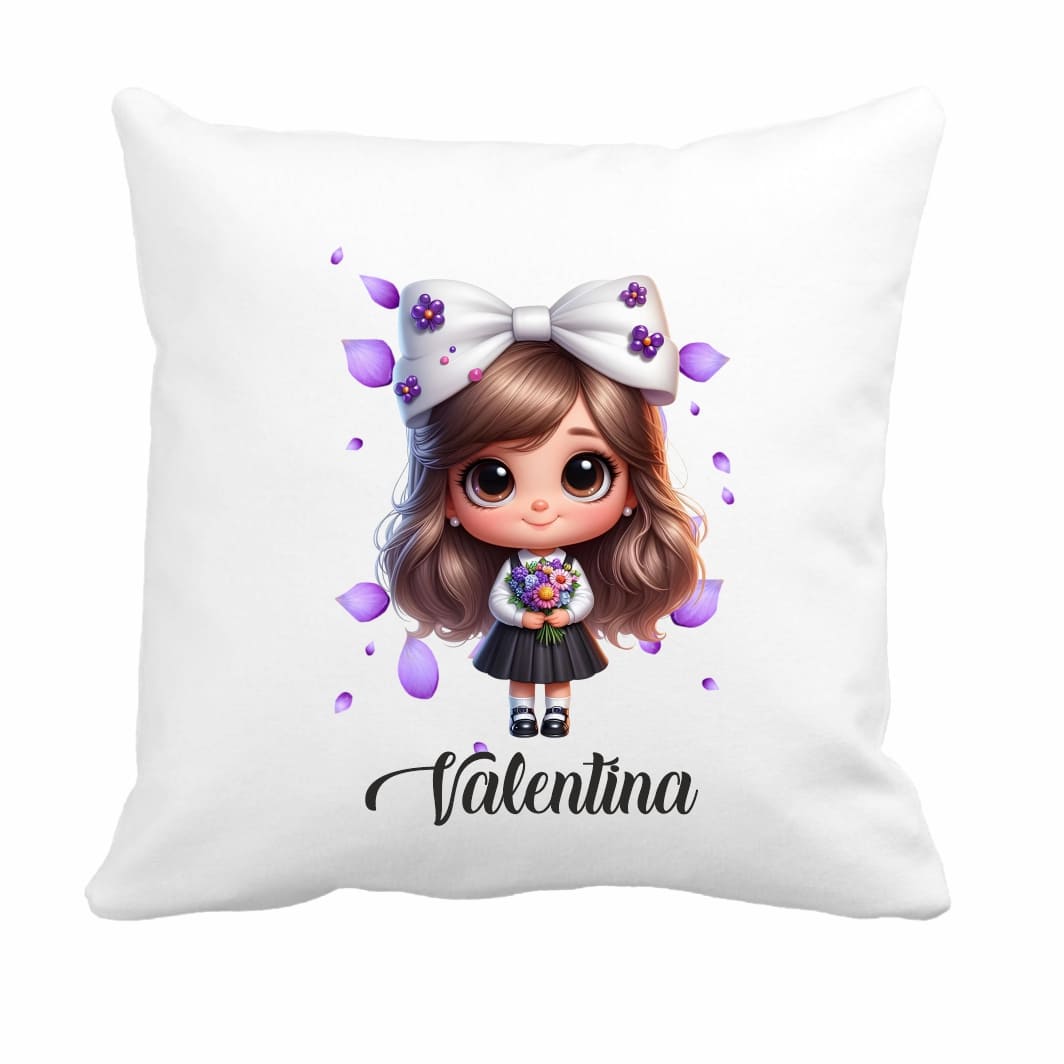 PGR018 Perna personalizata cu nume, Gradinita, Scolarita, 40x40 cm, PGR018 - imagine 1