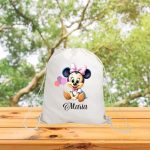 Rucsac personalizat cu nume, Gradinita, Minnie Mouse, 43x34 cm, RGR028 - imagine 3