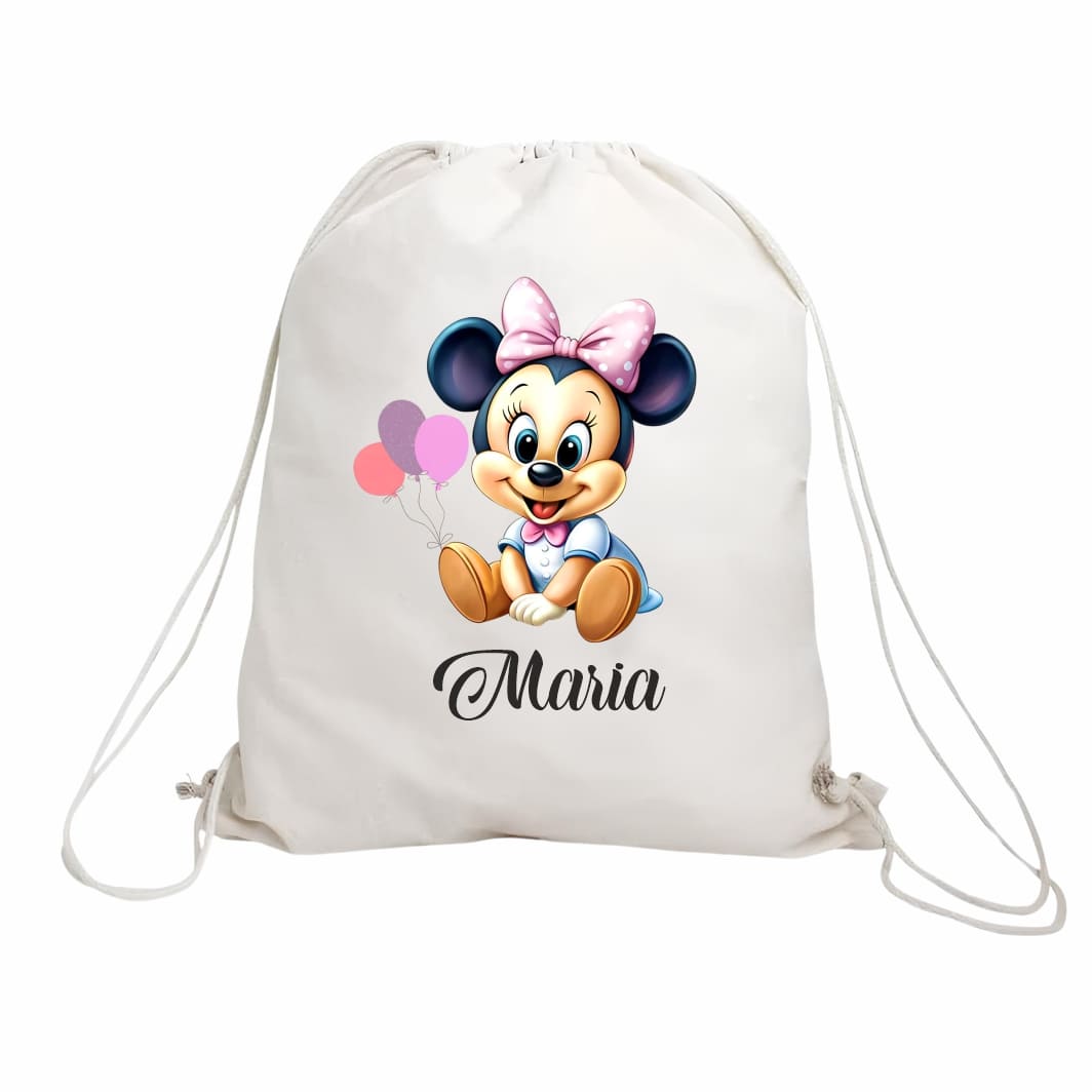 RGR028 Rucsac personalizat cu nume, Gradinita, Minnie Mouse, 43x34 cm, RGR028 - imagine 1
