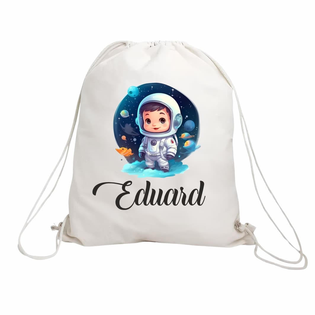 RGR050 Rucsac personalizat cu nume, Gradinita, Micul Astronaut, 43x34 cm, RGR050 - imagine 1