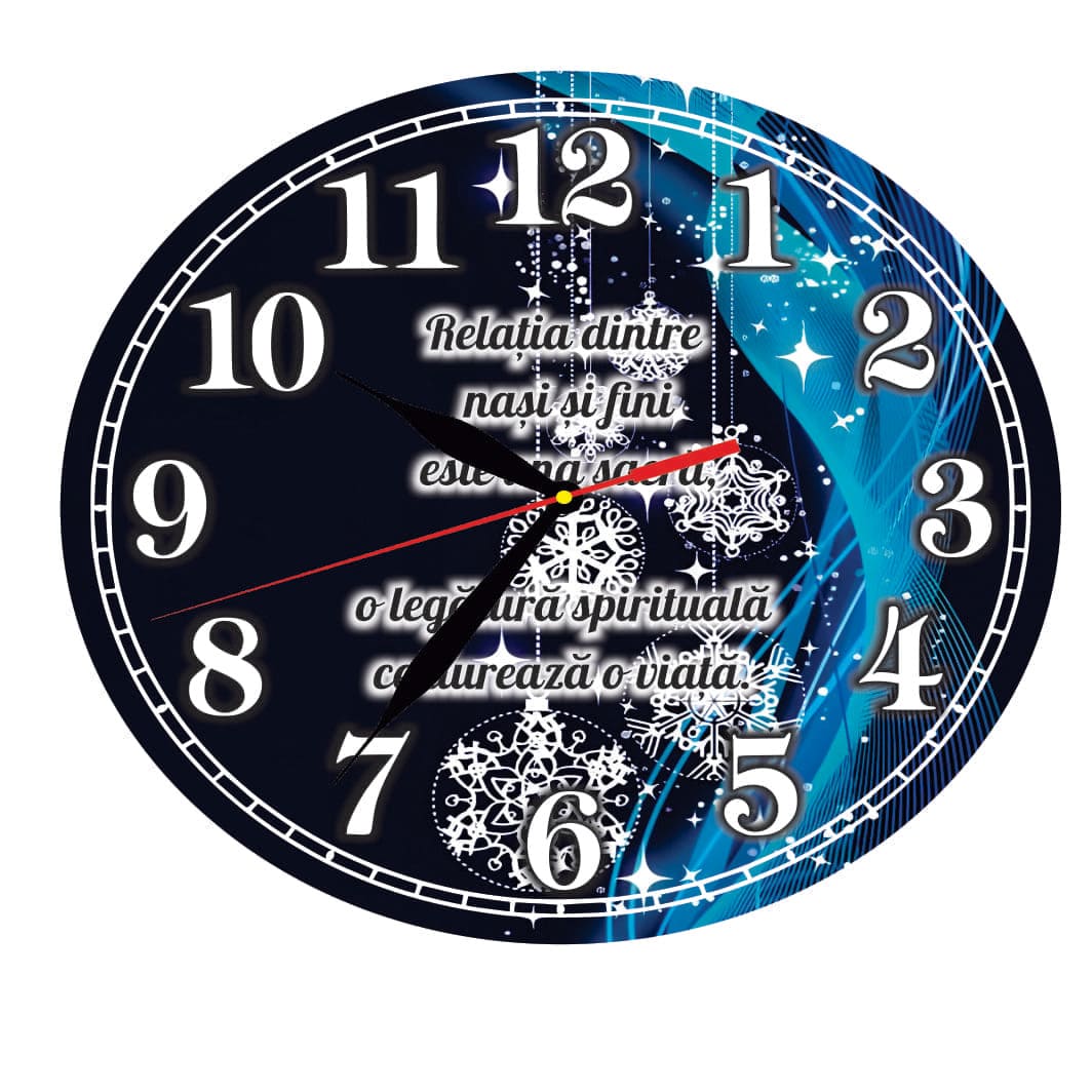 CCRUV025.. Ceas Craciun, Nasi, Fini, Lemn, 40cm, Multicolor, CCRUV025 - imagine 4