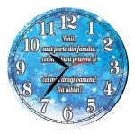 Ceas Craciun, Fini, Lemn, 40cm, Multicolor, CCRUV026