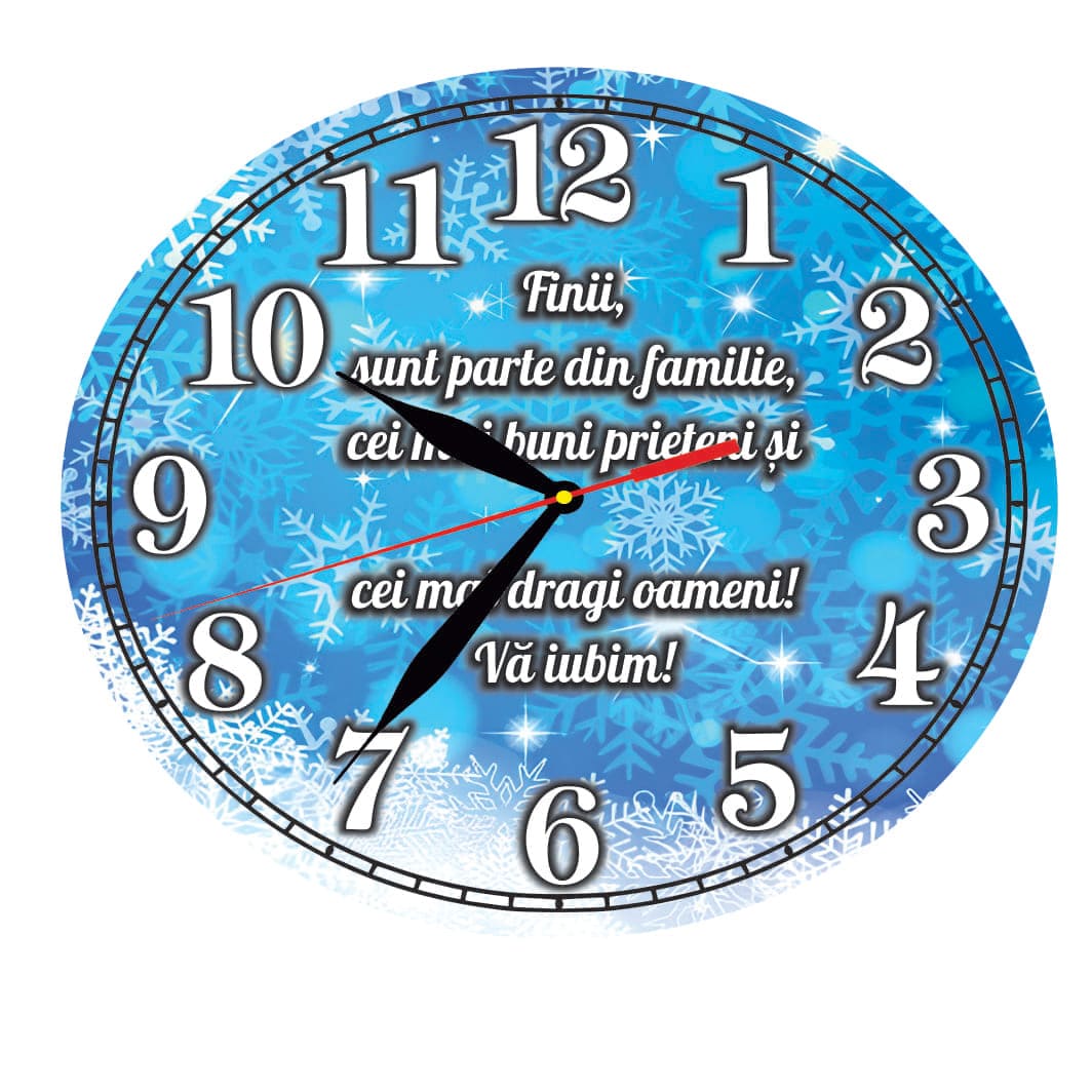 CCRUV026.. Ceas Craciun, Fini, Lemn, 40cm, Multicolor, CCRUV026 - imagine 4