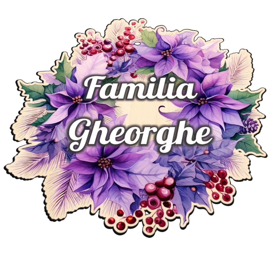 CUUV001. Coronita usa, Craciun, Personalizata, Multicolor, 35x34 cm, CUUV001 - imagine 3