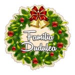 Coronita usa, Craciun, Personalizata, Multicolor, 38x34 cm, CUUV005