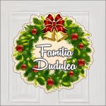 Coronita usa, Craciun, Personalizata, Multicolor, 38x34 cm, CUUV005 - imagine 2