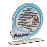 Decoratiune de Craciun, Parinti, Lemn, 19x19 cm, DDCCRUV004 - imagine 3