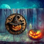 Decoratiune de Halloween, Happy Halloween, Multicolor, 40x40 cm, DH104 - imagine 2