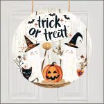 Decoratiune de Halloween, Happy Halloween, Multicolor, 40x40 cm, DH105 - imagine 3