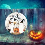 Decoratiune de Halloween, Happy Halloween, Multicolor, 40x40 cm, DH105 - imagine 2