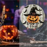 Decoratiune de Halloween, Happy Halloween, Multicolor, 40x40 cm, DH108 - imagine 4