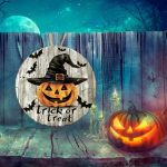 Decoratiune de Halloween, Happy Halloween, Multicolor, 40x40 cm, DH108 - imagine 2