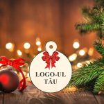 Glob Lemn, Craciun, Personalizat, Multicolor, 9cm, GLUV044 - imagine 2