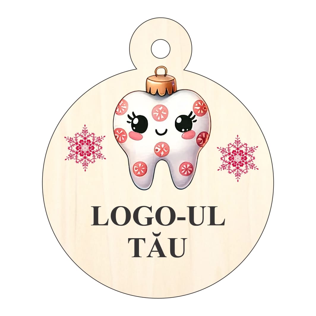 GLUV048. Glob Lemn, Craciun, Personalizat, Multicolor, 9cm, GLUV048 - imagine 4