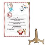 Scrisoare Mos Craciun, Lemn, 20x15 cm, SMCUV008