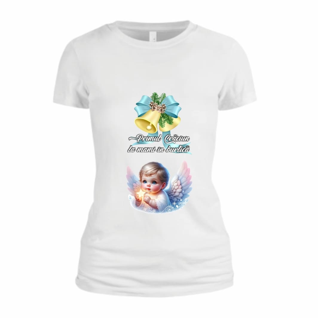 TC61 Tricou Personalizat Craciun, Dama, Gravida, TC61 - imagine 1