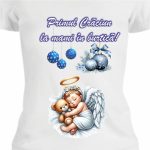 Tricou Personalizat Craciun, Dama, Gravida, TC65 - imagine 2