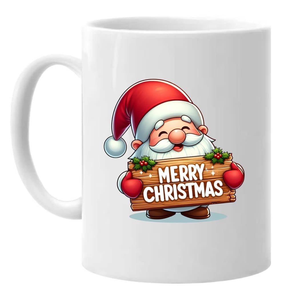 CNCUV002. Cana de Craciun, Alba, Personalizata, Mos Craciun, 350 ml, CNCUV002 - imagine 2