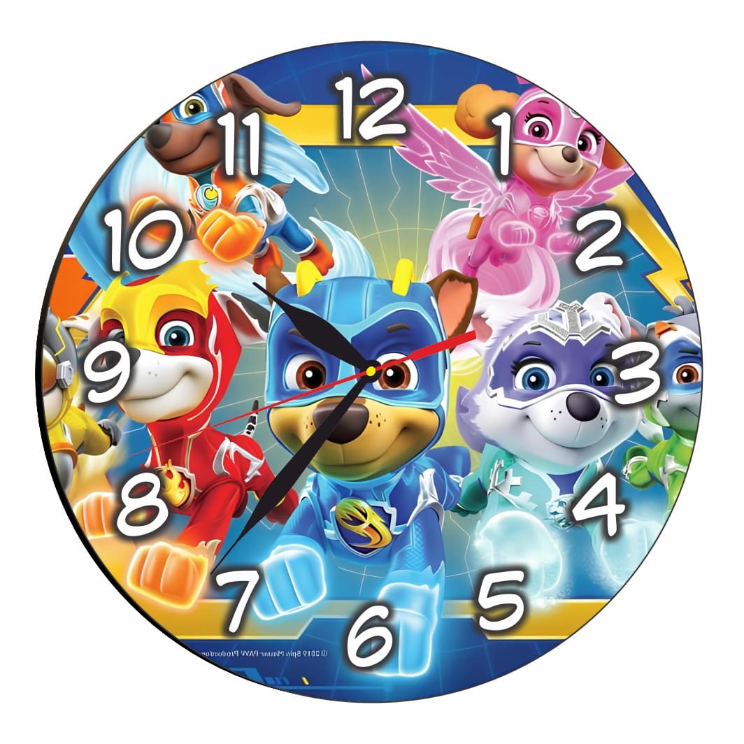 CSDUV107 Ceas Disney, Patrula Catelusilor Lemn, CSDUV107 - imagine 1