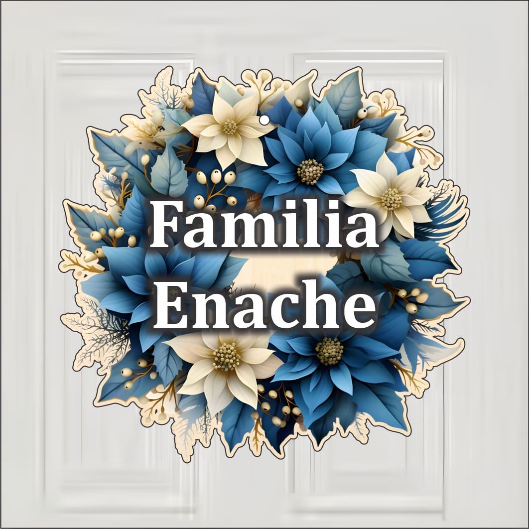 CUUV011.. Coronita usa, Craciun, Personalizata, Multicolor, 35x34 cm, CUUV011 - imagine 2