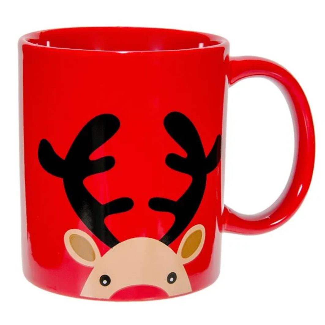 DCJ473 Cana de Craciun, Ceramica, Cerb, 320ml, DCJ473 - imagine 1