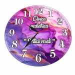 Ceas personalizat pentru clinica, Lemn, 40 cm, CDRUV002 - imagine 4