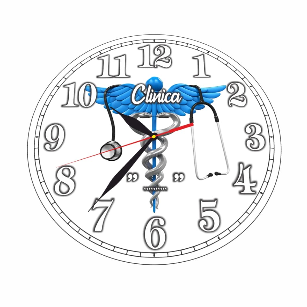 CDRUV005.. Ceas personalizat pentru clinica, Lemn, 40 cm, CDRUV005 - imagine 4