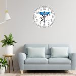 Ceas personalizat pentru clinica, Lemn, 40 cm, CDRUV005 - imagine 2