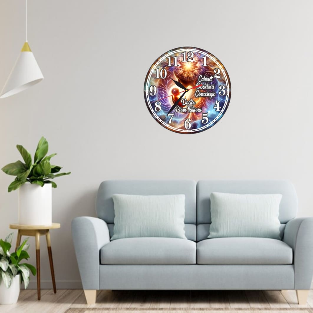 CDRUV037.. Ceas personalizat pentru Cabinet Obstetrica-Ginecologie , Lemn, 40 cm, CDRUV037 - imagine 2