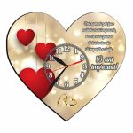 Ceas Aniversar, Personalizat, Lemn, 40cm, CAVUV004