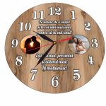 Ceas Aniversar, Personalizat, Lemn, 40cm, CAVUV005 - imagine 5