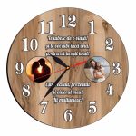 Ceas Aniversar, Personalizat, Lemn, 40cm, CAVUV005 - imagine 4