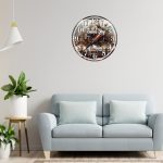 Ceas Barber Shop, Personalizat, Lemn, 40 cm, CMSUV021 - imagine 2