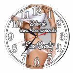 Ceas Salon Remodelare Corporala, Personalizat, Lemn, 40 cm, CMSUV028 - imagine 4