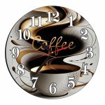 Ceas Cafenea, Personalizat, Lemn, 40 cm, CMSUV044