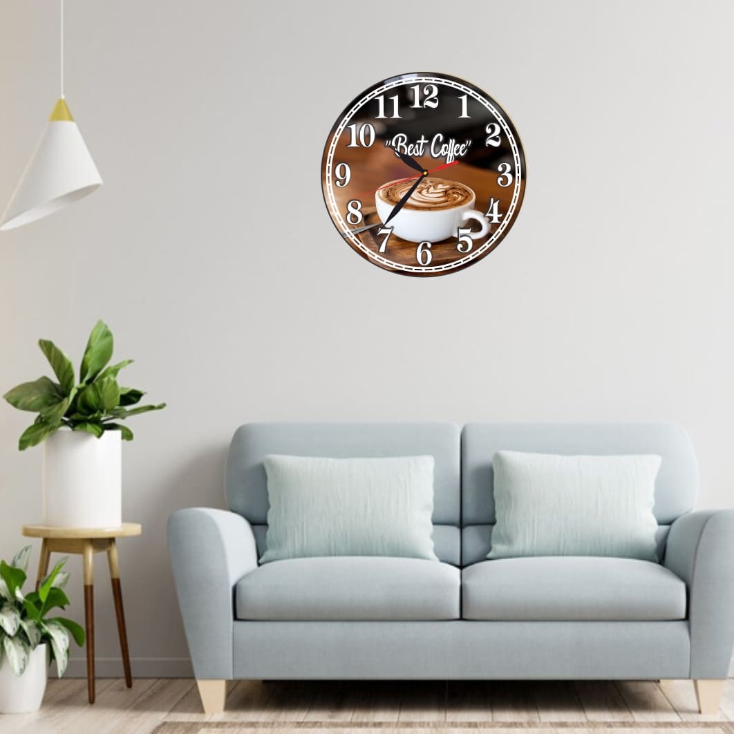 CMSUV047... Ceas Cafenea, Personalizat, Lemn, 40 cm, CMSUV047 - imagine 2