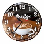 Ceas Cafenea, Personalizat, Lemn, 40 cm, CMSUV047