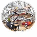 Ceas Arhitect, Personalizat, Lemn, 40 cm, CMSUV068 - imagine 5