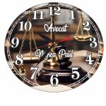 Ceas Avocat, Personalizat, Lemn, 40 cm, CMSUV075 - imagine 5