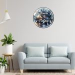 Ceas Sofer, Tirist, Personalizat, Lemn, 40 cm, CMSUV113 - imagine 2